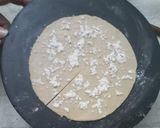 A picture of step 7 of Shankh/ conch shaped layered paratha.
