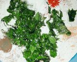 A picture of step 2 of Methi Masala Biscuit Bhakri.