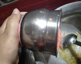 A picture of step 4 of Puri bhaji.