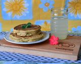 Foto del paso 3 de la receta: Pancakes de verdeo rellenos con queso🥞