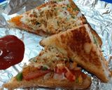 A picture of step 7 of Bread Pizza Without Fire.