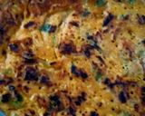 A picture of step 3 of Besan chila.