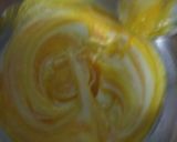 A picture of step 4 of Mango Pancakes with Almonds and Caremal Sauce.