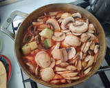 Foto del paso 5 de la receta: Sopa de champiñones con calabaza