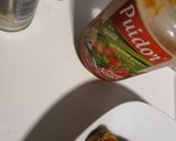 A picture of step 1 of Toasts pizza.
