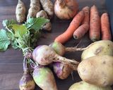 A picture of step 1 of Vegetable soup.