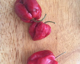 Foto del paso 1 de la receta: Salsa de habanero rojo con mango y cítricos 🔥🔥🔥🆘