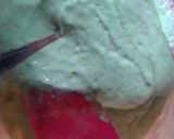 Foto langkah ke 5 dari resep Chiffon Pandan Cup Keto.