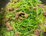 空心菜沙茶牛肉的食譜步驟4照片