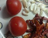 A picture of step 1 of Garlic red chilli chutney.