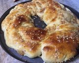 Foto del paso 10 de la receta: Rosca trenzada rellena de pastelera y praliné