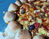 Une image de l'étape 16 de Pizza avec bords au fromage 🍕.