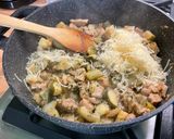 A picture of step 11 of Pork Sauté with Fennel and Cheesy Zucchini.