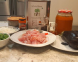 Foto del paso 1 de la receta: Pavo en salsa de berenjena y tomate