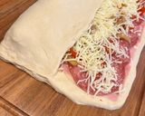 A picture of step 3 of Sicilian Stromboli.
