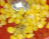 A picture of step 2 of Peri peri sweet corn.