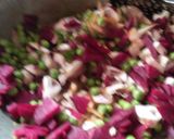 A picture of step 5 of Beetroot kathi roll.