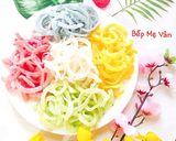 Hình bước làm 7 của món Mứt dừa ngũ sắc