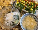 A picture of step 3 of Pandan Jelly and Palm Seed Sweet Soup.