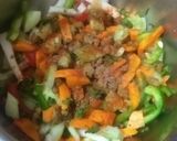 A picture of step 3 of Chatpata Kachumber Salad.