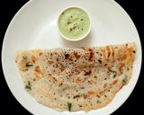 A picture of step 6 of Rava onion dosa (with leftover dosa batter).
