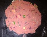 A picture of step 8 of Pav bhaji heart Paratha.