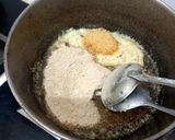 A picture of step 3 of Diet burfi, whole wheat flour sy. 🥓🧈With brown sugar.