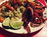 Foto del paso 5 de la receta: Pulpo 🐙🐙con calamar deli!! 😋🦑🦑🐙🐙👏🎊💞