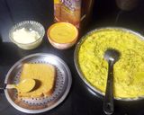 A picture of step 2 of Sweet corn mayo toast.
