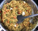 A picture of step 4 of Vegetables Vermicelli Upma.