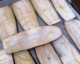 Foto del paso 2 de la receta: Canelones de berenjena rellenos de queso y espinacas