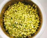 A picture of step 1 of Ram laddu (Moong dal pakoda / laddu).