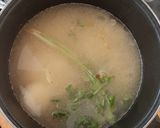 A picture of step 2 of White Rice with Corn.