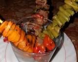 Les brochette de viande aux légumes à la panineuse étape de la recette 4 photo