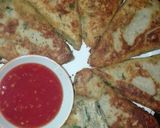 A picture of step 12 of Potato Pie Filled with Grilled Chicken Tikka and cheese.
