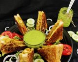 A picture of step 8 of Smoked Paneer Tikka Sandwich.