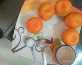 A picture of step 1 of Orange refreshing juice.