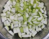 A picture of step 1 of Dudhi ka sabji.