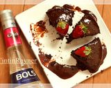 A picture of step 8 of Super Moist Steamed Chocolate Cake Champion NO Mixer NO Oven.