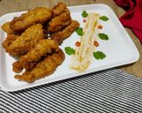 A picture of step 8 of Prawns tempura.