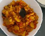 A picture of step 5 of Amarnath flour with cabbage paratha.