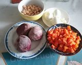 Une image de l'étape 1 de Salade composée aux betteraves.