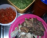 A picture of step 1 of Okro soup.