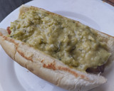 Foto del paso 8 de la receta: Perrito caliente🌭con aguacate🥑🧀y salsa tártara🥯