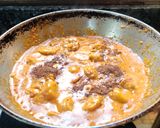 A picture of step 8 of MASALA ARBI with COCONUT MILK.
