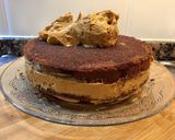 Foto del paso 15 de la receta Tarta de chocolate rellena de crema de queso con dulce de leche