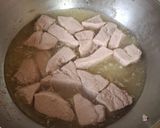 A picture of step 3 of Pork with Purslane in Mixed Salsa.
