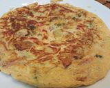 Foto del paso 5 de la receta Tortilla de pimientos y cebolla