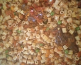A picture of step 3 of Mac and veggies.