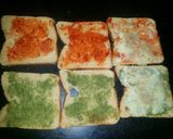 A picture of step 2 of Tricolour Sandwich.